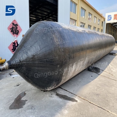 الوسادة الهوائية من المطاط البحري الأسود مع أدوات التنفخ والإصلاح OEM متوفرة لاحتياجات مخصصة